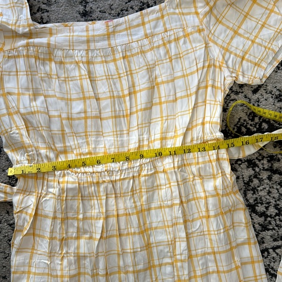 Haven Hearts NWOT Ruffle Hem Plaid Belted Maxi Dress - Picture 12 of 13